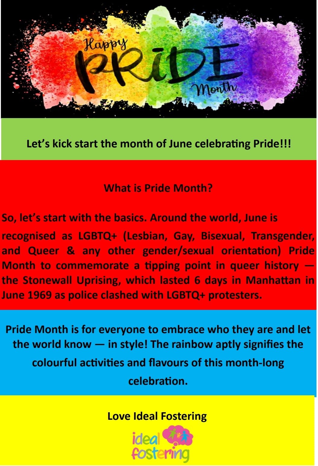 Celebrating Pride June 2022 Poster